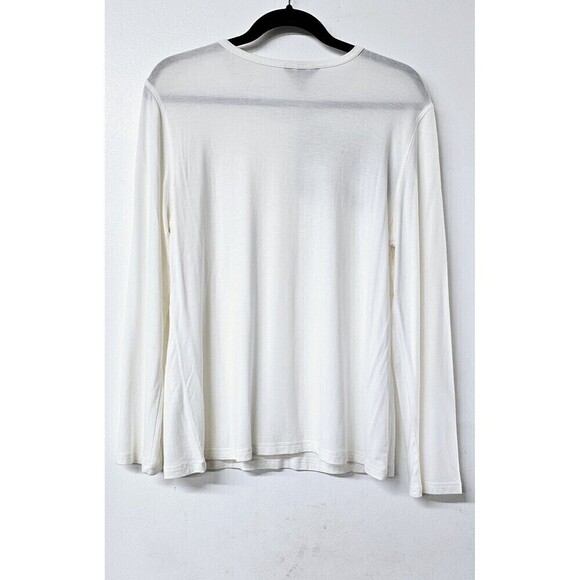 SOMA Intimates Ivory Mask Long Sleeve Pullover Women Shirt (M) NWT $45 - Picture 3 of 3